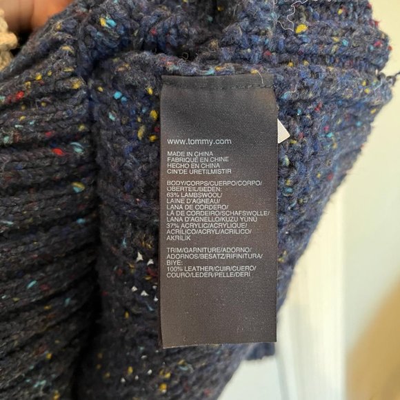 Vintage Tommy Hilfiger Wool Blend Knit Sweater, Speckled Navy Blue, US XL - Picture 7 of 7